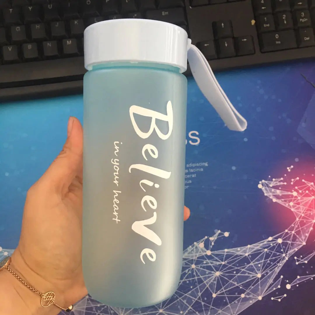 Custom Cute Frosted Plastic Cup - Trendy Portable Water Cup