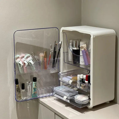 Large Capacity Makeup Organizer Box with Dustproof Design