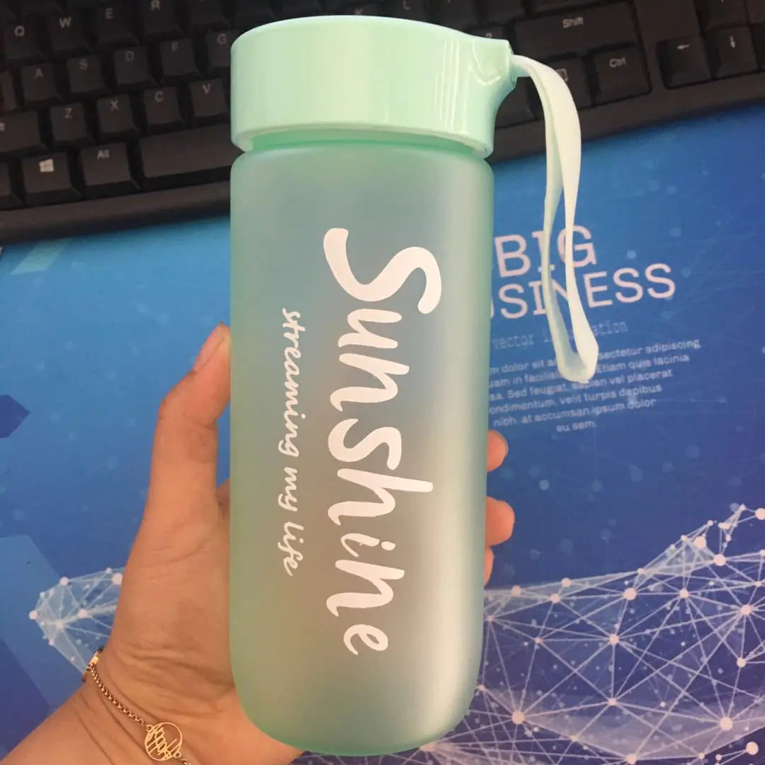 Custom Cute Frosted Plastic Cup - Trendy Portable Water Cup
