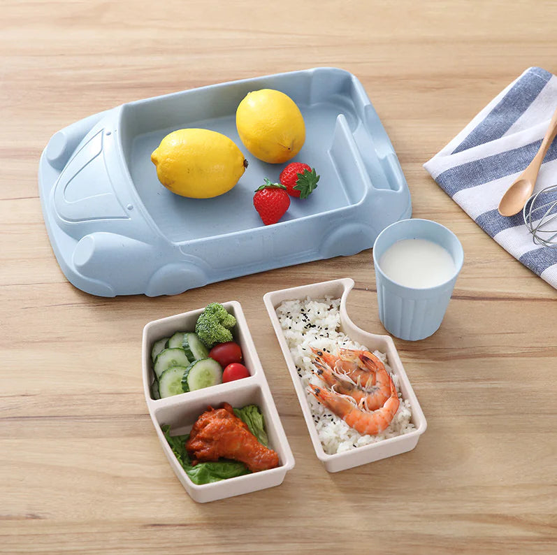 Creative Bamboo Fiber Tableware for Kids