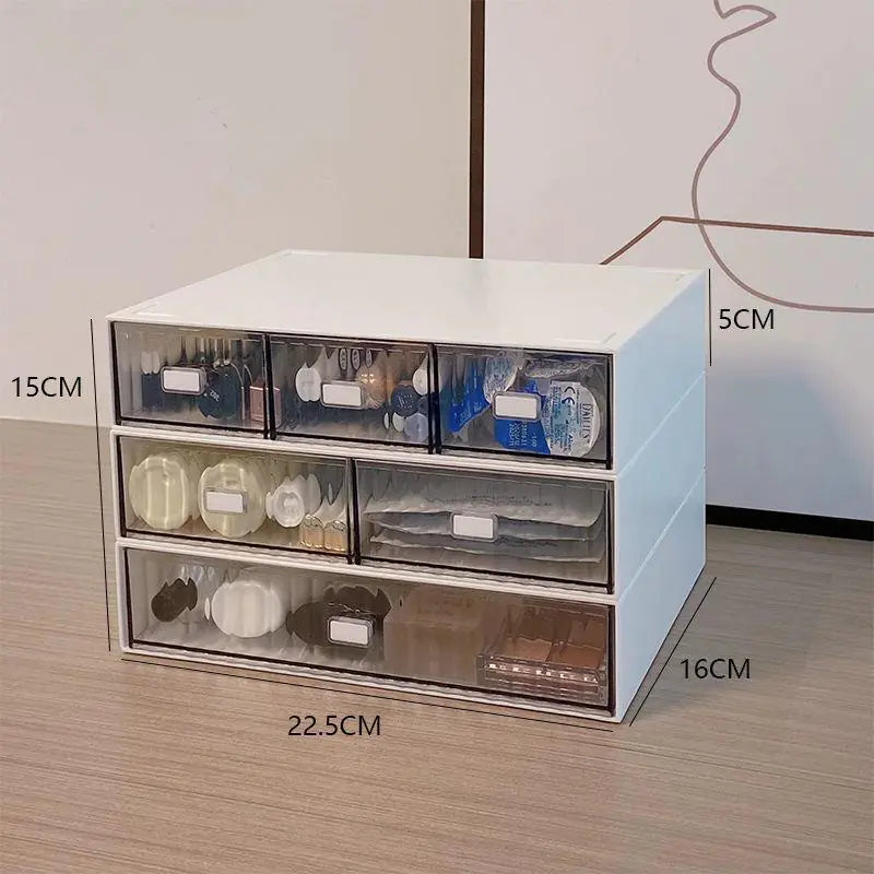 Large Capacity Makeup Organizer Box with Dustproof Design