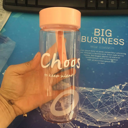 Custom Cute Frosted Plastic Cup - Trendy Portable Water Cup