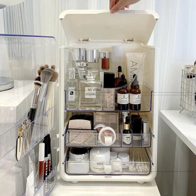 Large Capacity Makeup Organizer Box with Dustproof Design