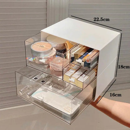 Large Capacity Makeup Organizer Box with Dustproof Design