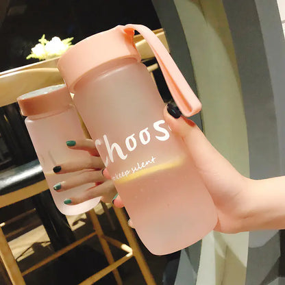 Custom Cute Frosted Plastic Cup - Trendy Portable Water Cup