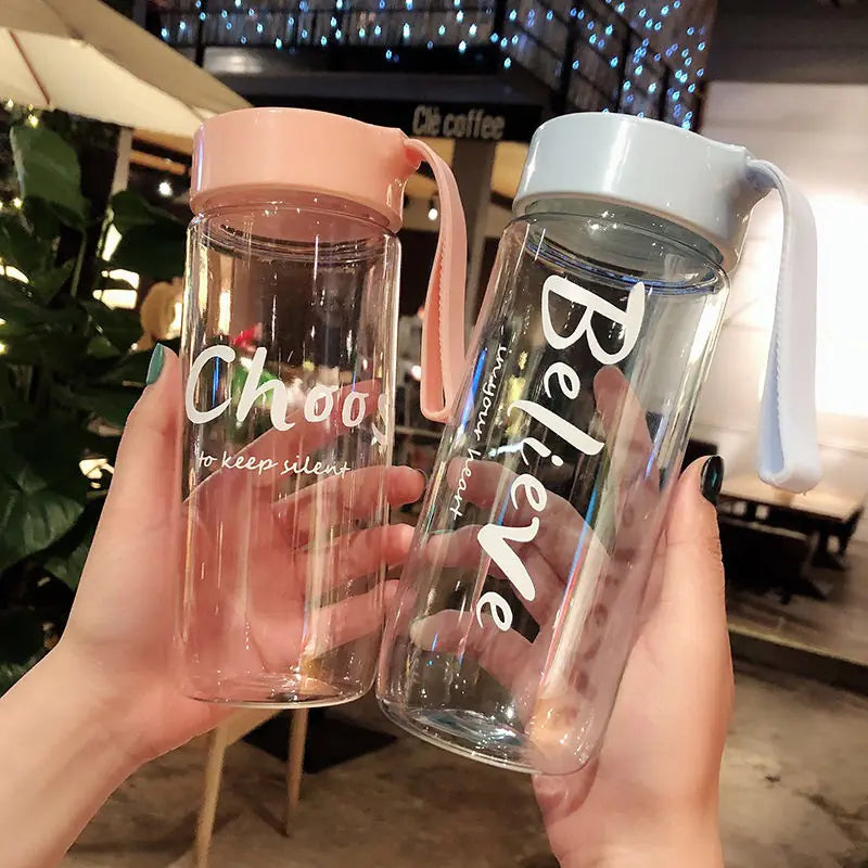 Custom Cute Frosted Plastic Cup - Trendy Portable Water Cup